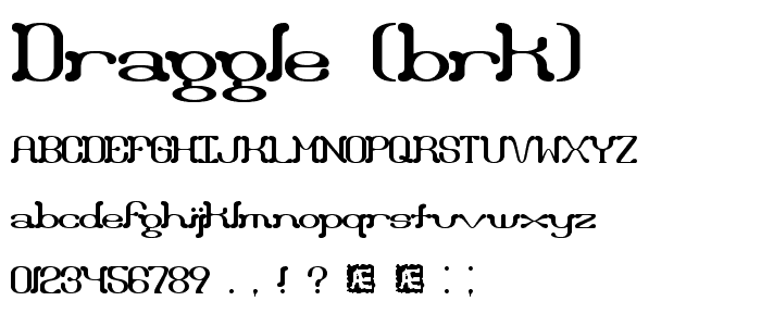 Draggle (BRK) font